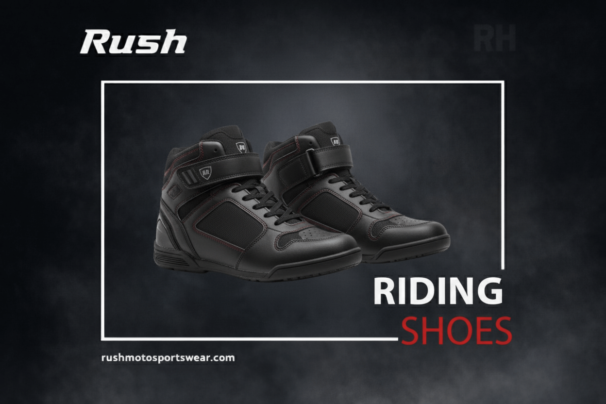 motorcycle riding shoes by rush moto