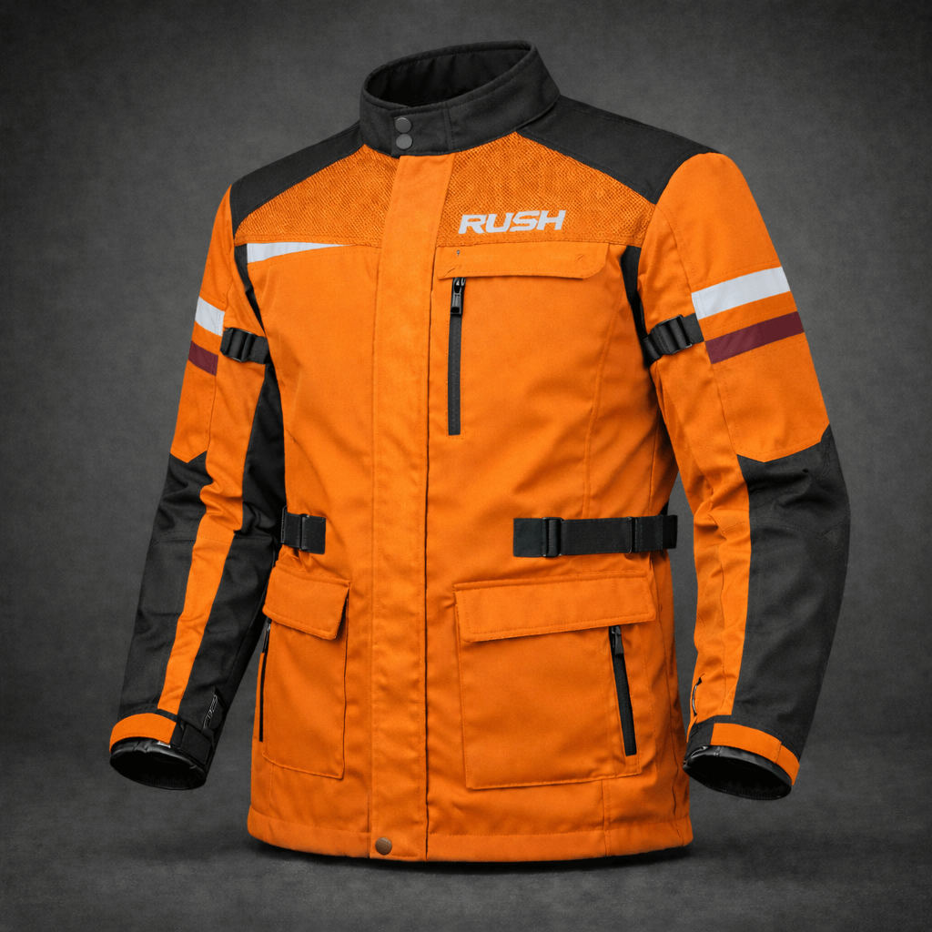 allweather pro textile long jacket orange