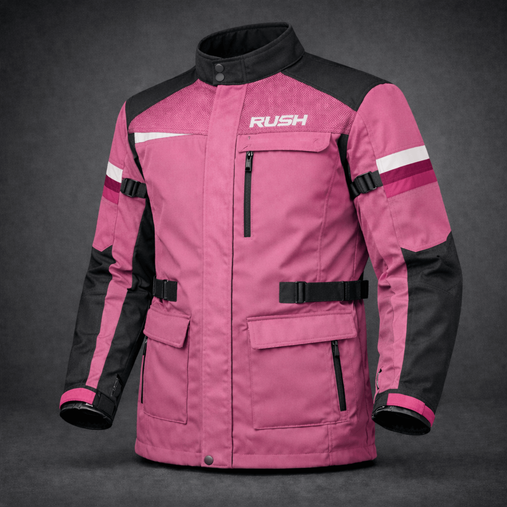 allweather pro textile long jacket pink