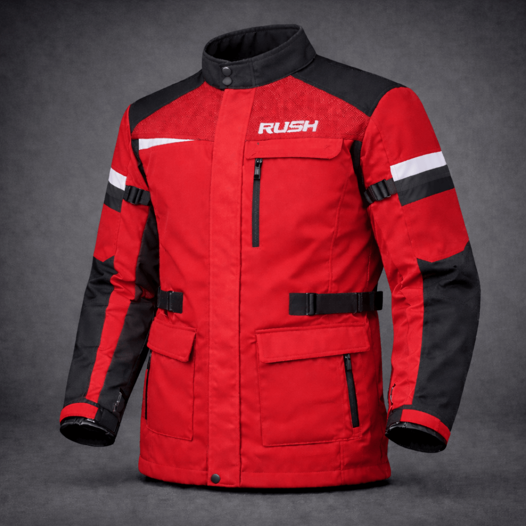 allweather pro textile long jacket red