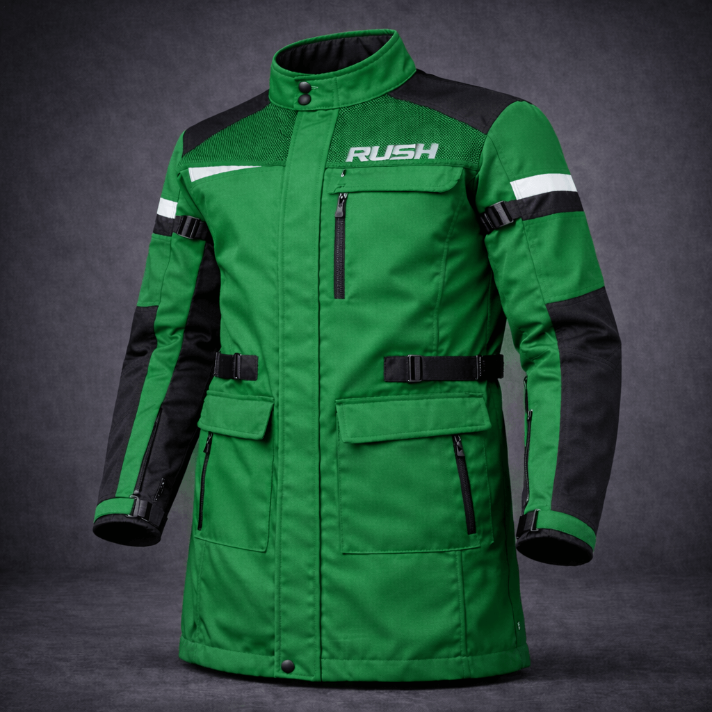 roadmaster textile long jacket green