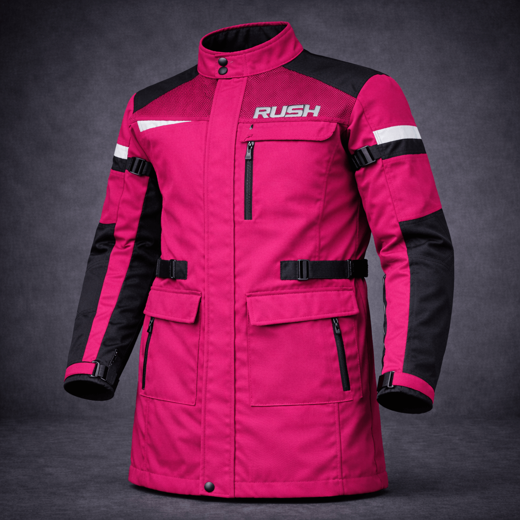 roadmaster textile long jacket pink