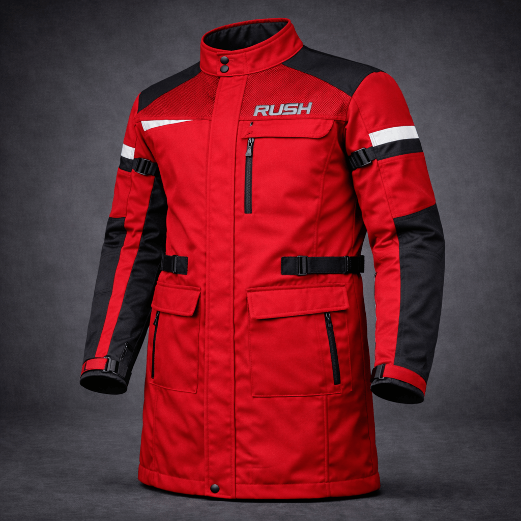 roadmaster textile long jacket red