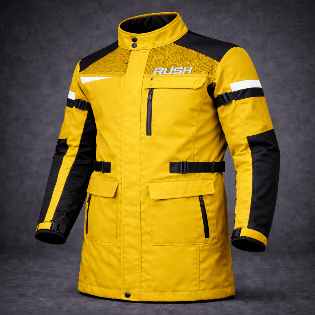 roadmaster textile long jacket yellow