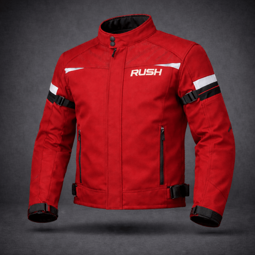 swiftride textile short jacket red