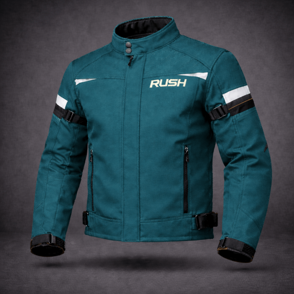 swiftride textile short jacket teal