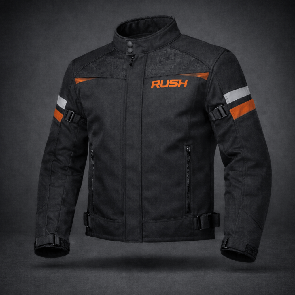 swiftride textile short jacket vibrant black