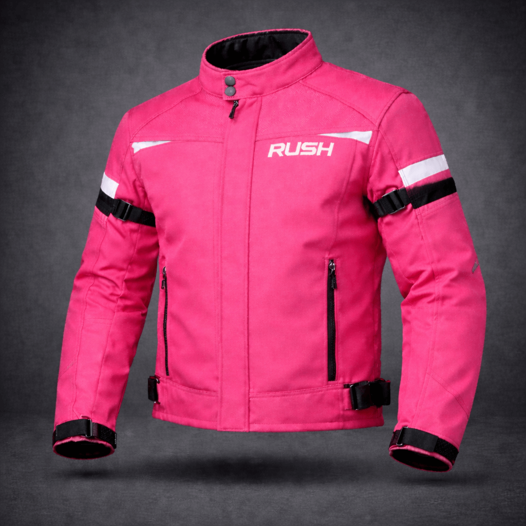 swiftride textile short jacket vibrant pink
