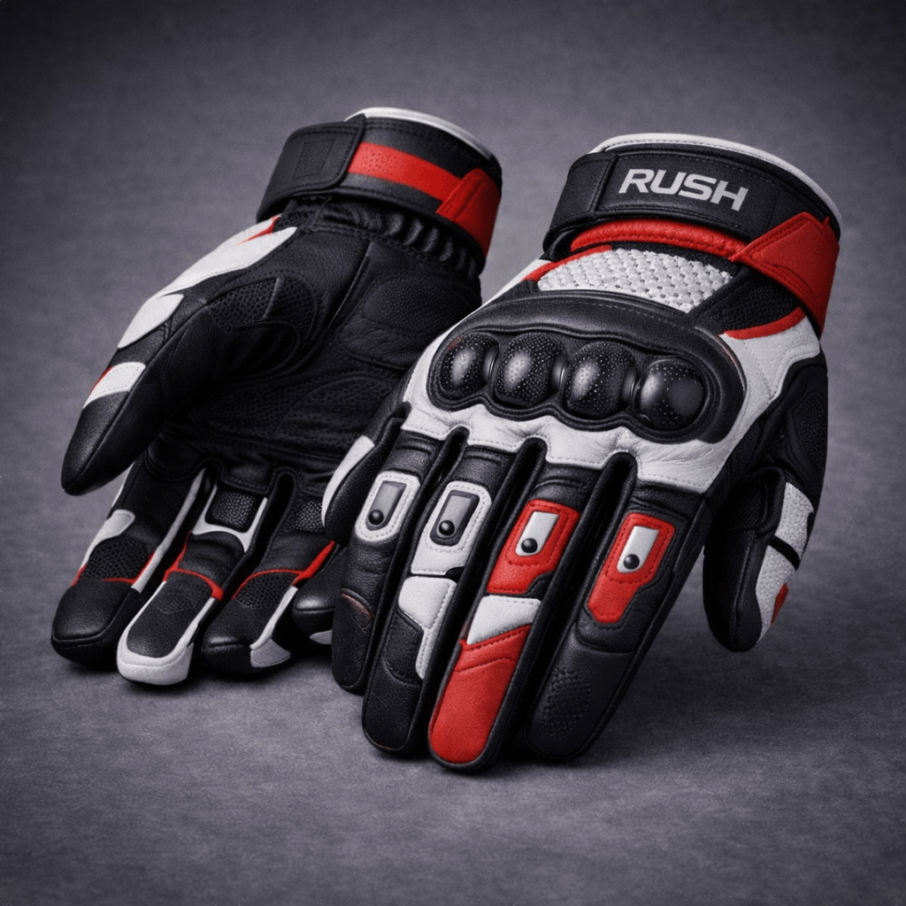 track shield racing gloves