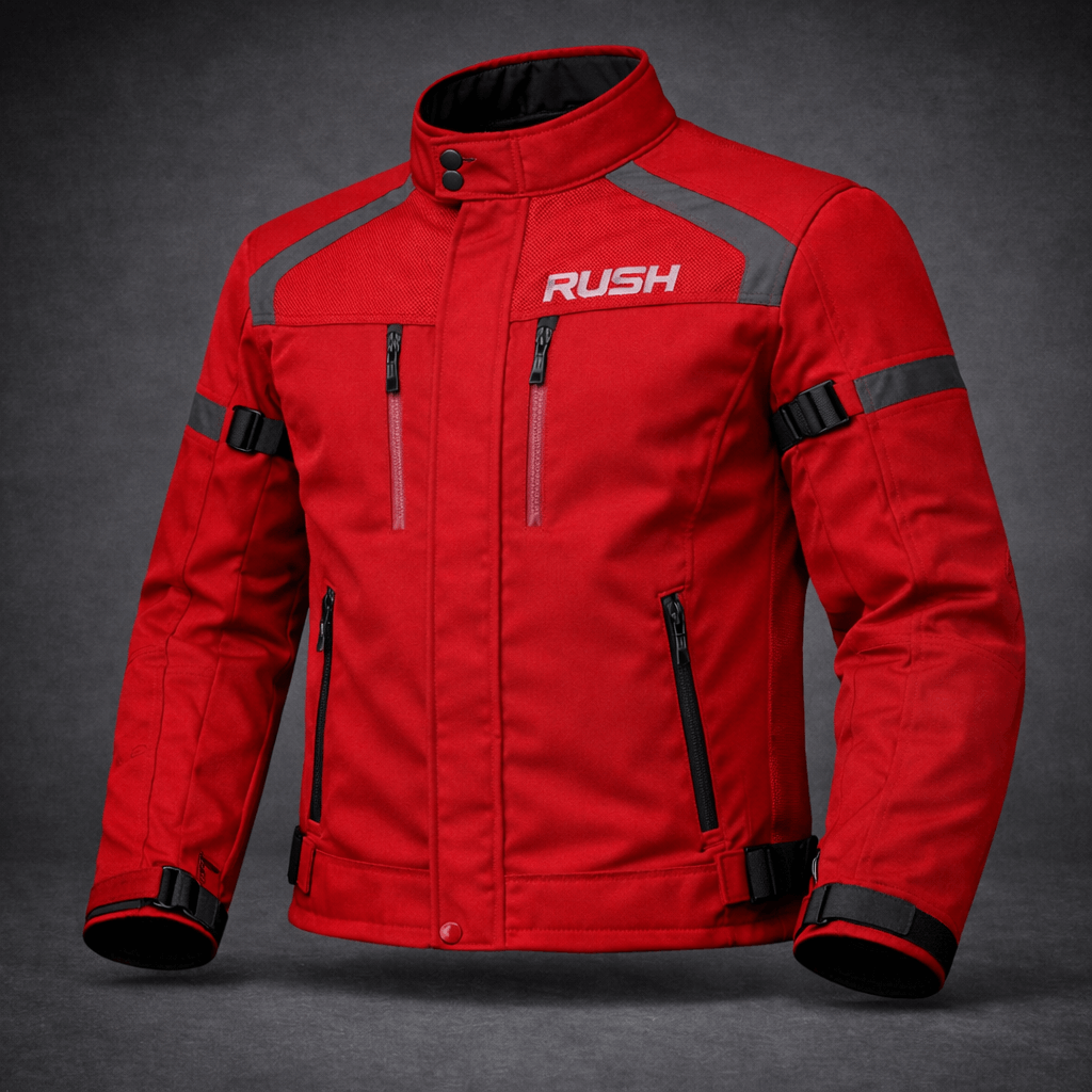 urbanrush textile short jacket red