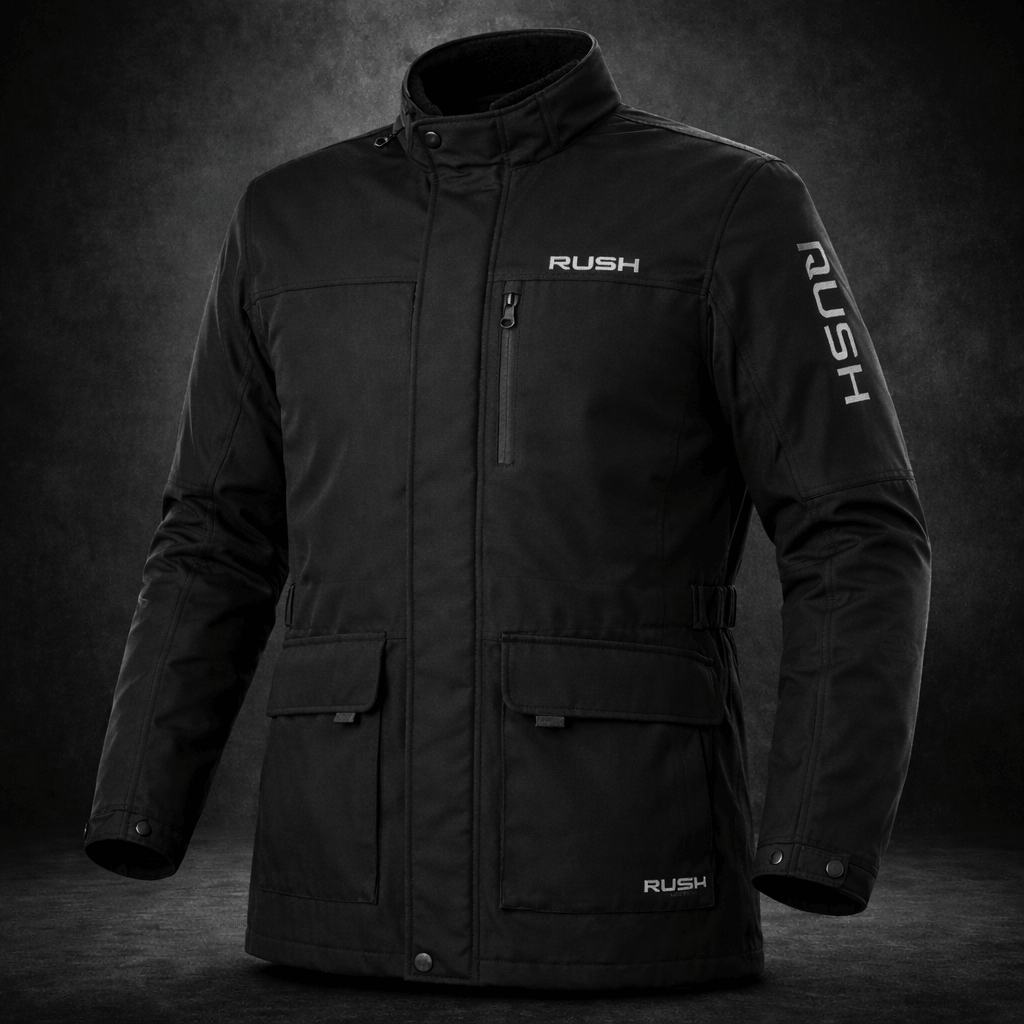 jaxon textile long motorcycle jacket