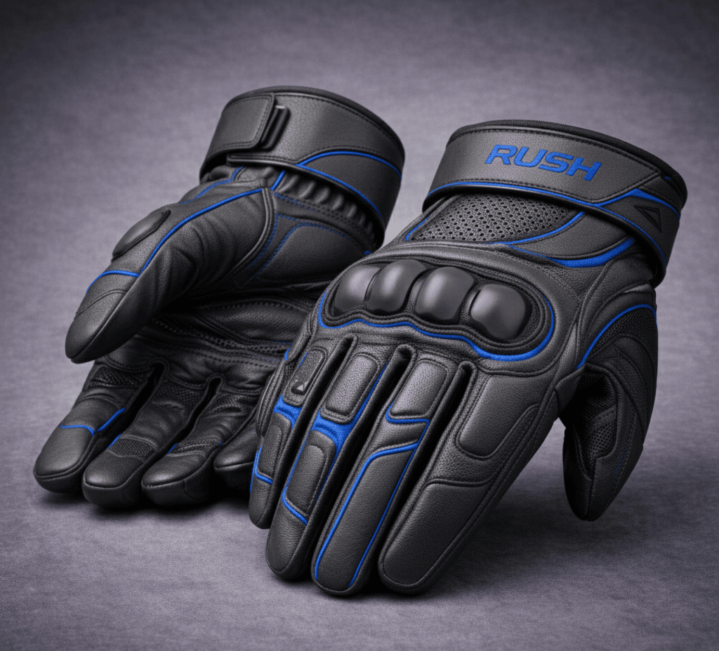 phoenix touring motorcycle gloves blue