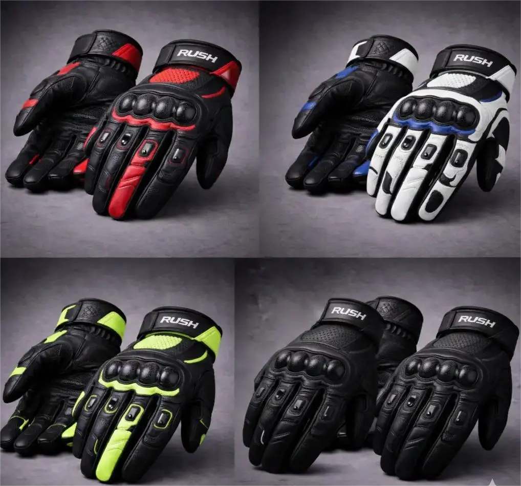 quantum pro racing gloves multi color rush