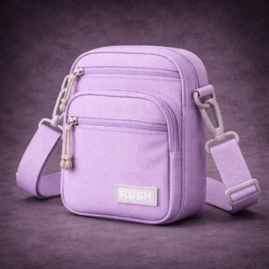 rush crossbody purple bag