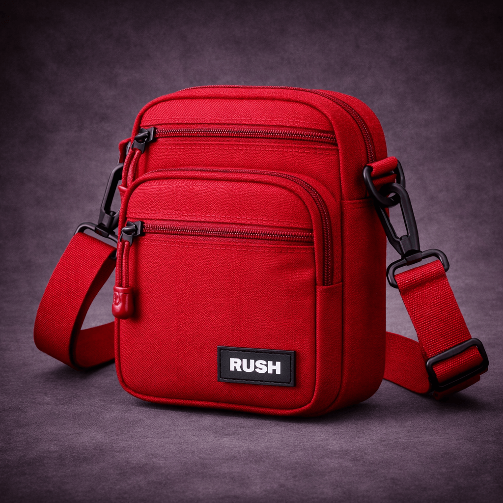 rush crossbody red bag