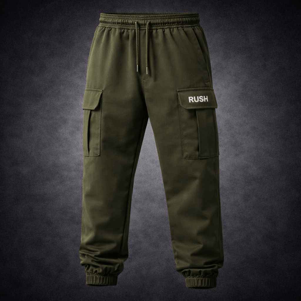 rush hybrid tactical cargo olive green trouser