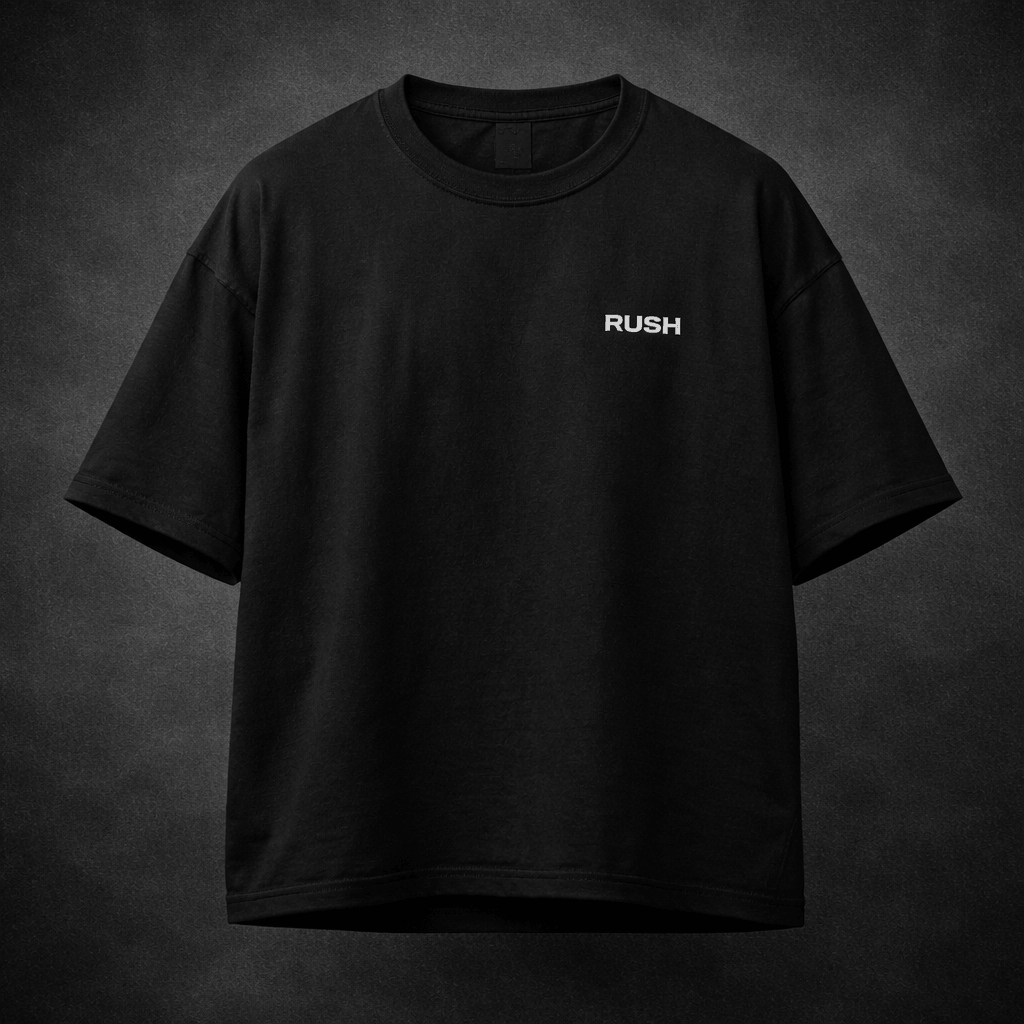 rush oversized black tshirt