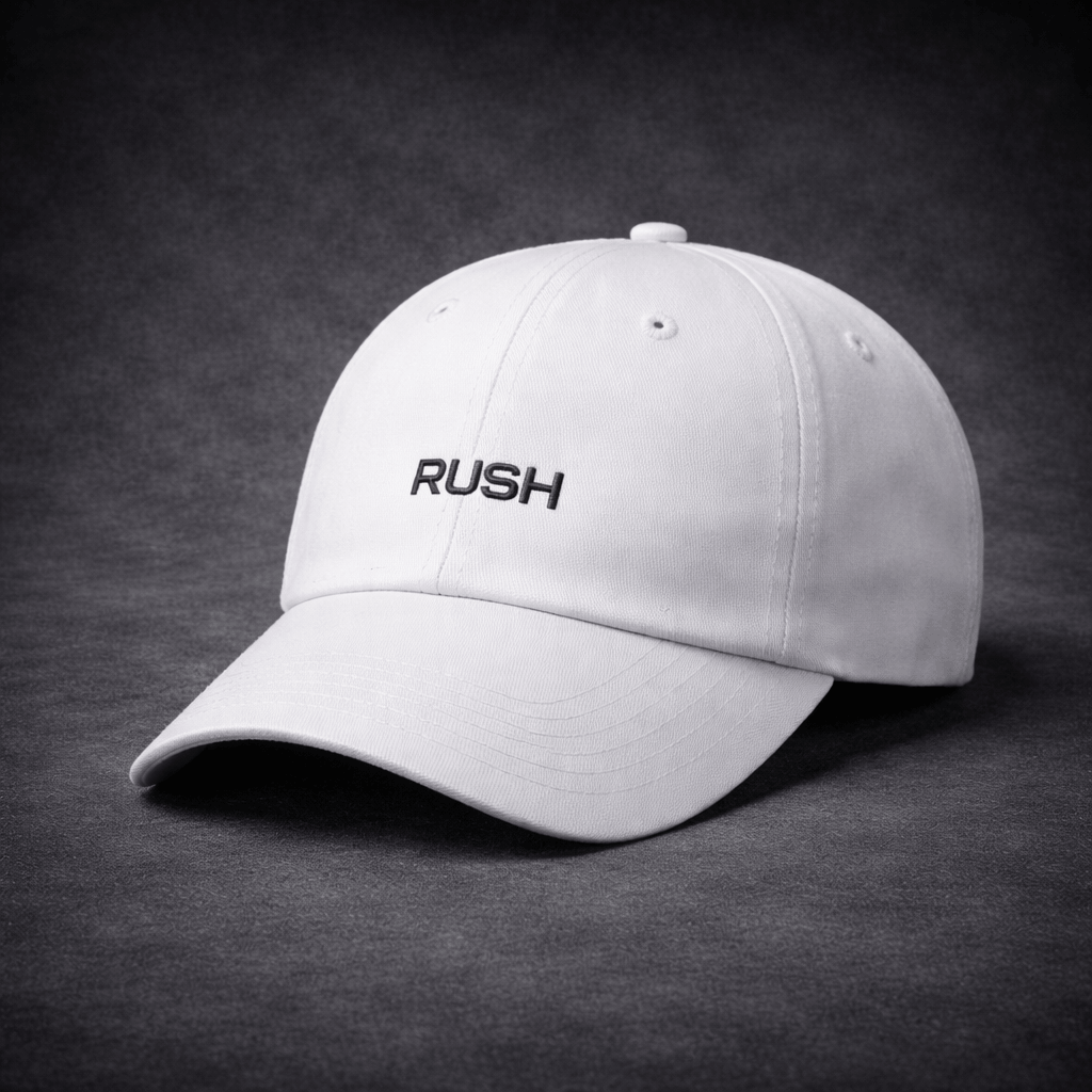 rush streetwear white cap