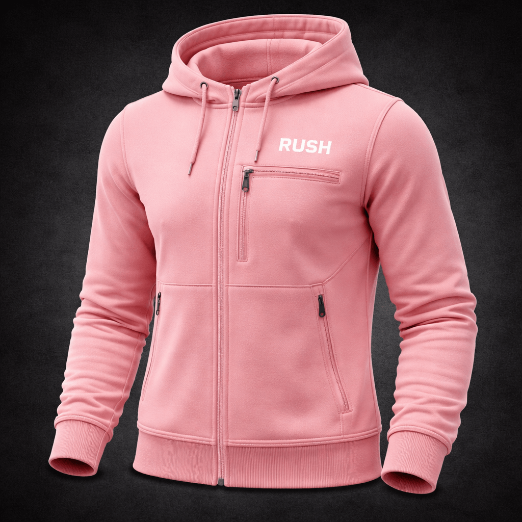 rush urban tech pink hoodie