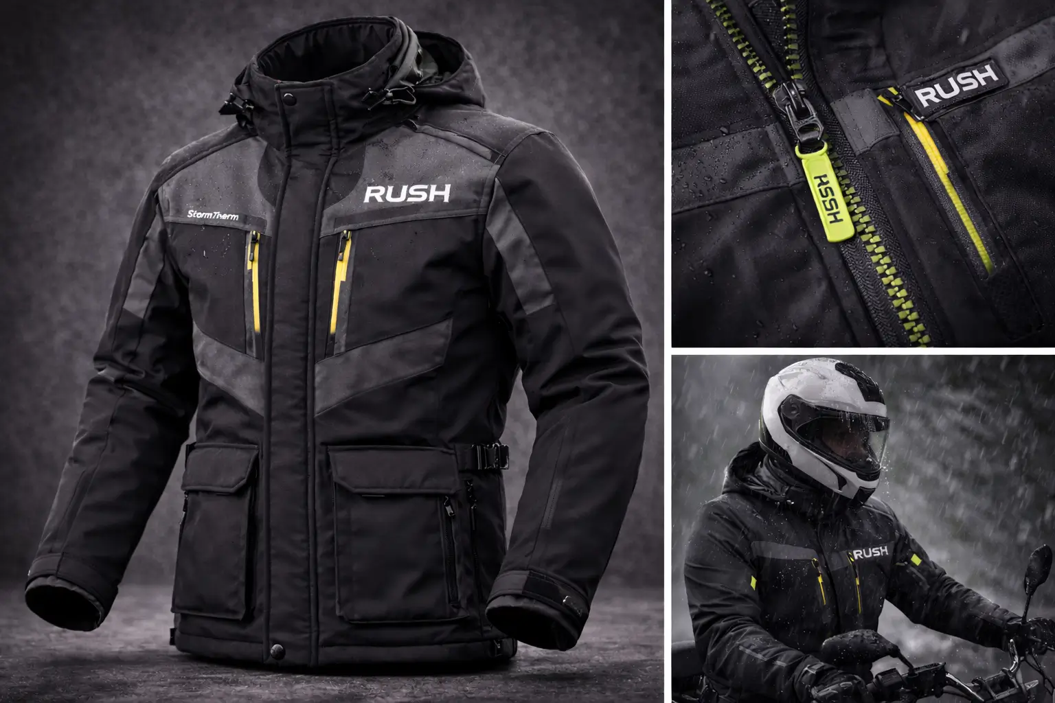 stormtherm all weather textile winter motorcycle jacket for men group