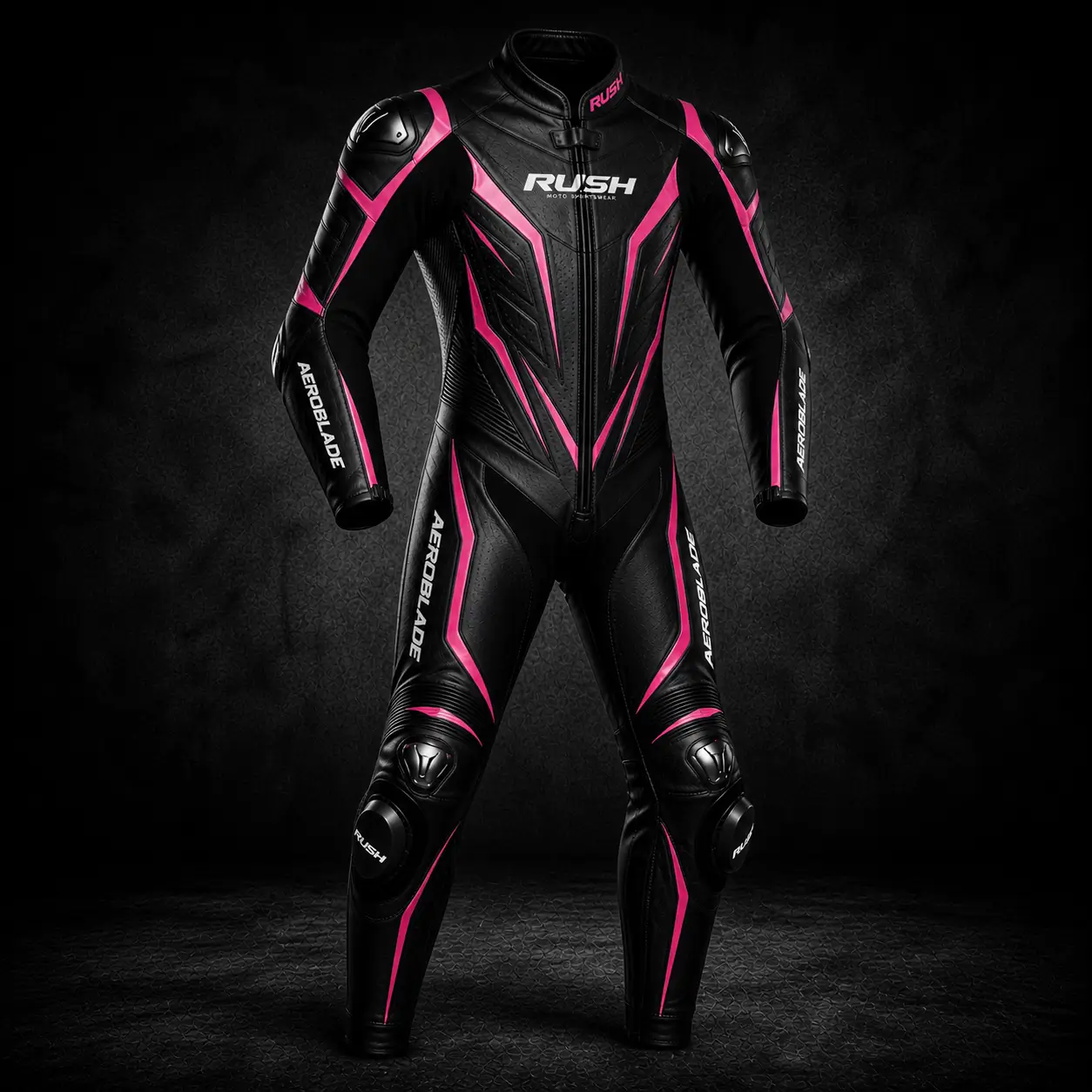 rush aeroblade racing suit pink